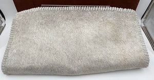 Arhaus Home Cotton, Linen, & Cow Hide Fur Cover Pillow Sham
