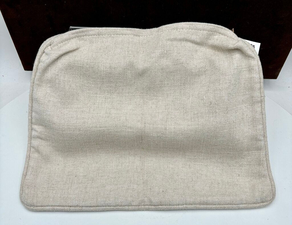 Custom Cotton Cream Twill Wedge Pillow Cover