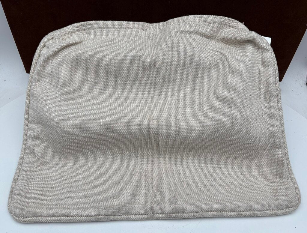 Custom Cotton Cream Twill Wedge Pillow Cover
