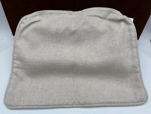 Custom Cotton Cream Twill Wedge Pillow Cover
