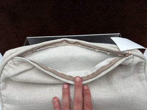 Custom Cotton Cream Twill Wedge Pillow Cover