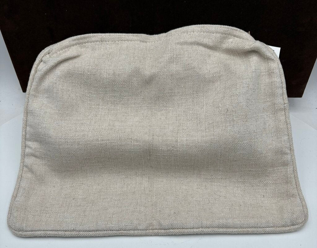 Custom Cotton Cream Twill Wedge Pillow Cover