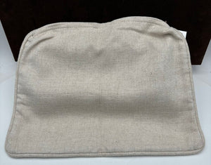 Custom Cotton Cream Twill Wedge Pillow Cover