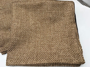 Custom Linen Bronze Basket Weave Pattern Pillow Cover