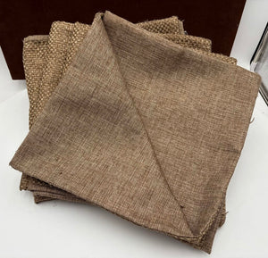 Custom Linen Bronze Basket Weave Pattern Euro Pillow Sham