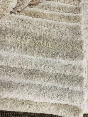 Perennials Shaggy White Sand Rug 10' x20'