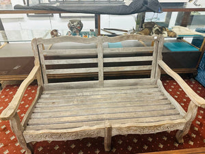 Kingsley Bate Carved Settee 59" W.