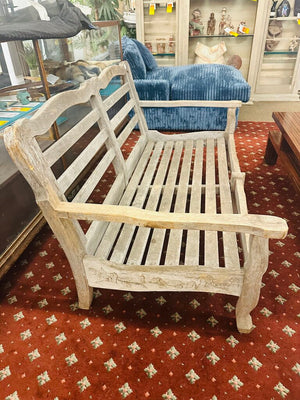 Kingsley Bate Carved Settee 59" W.