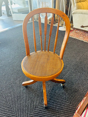 Antique Swivel Chair w/ Casters