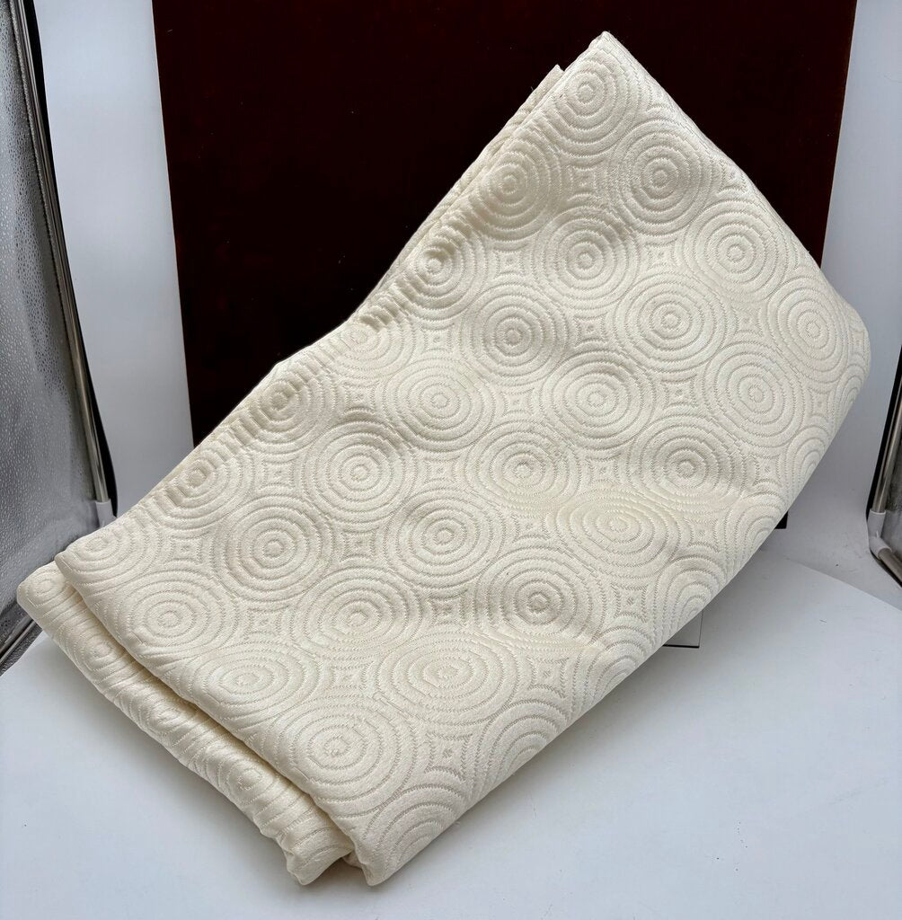 Ann Gish Quilted Ivory Condelight Coverlet