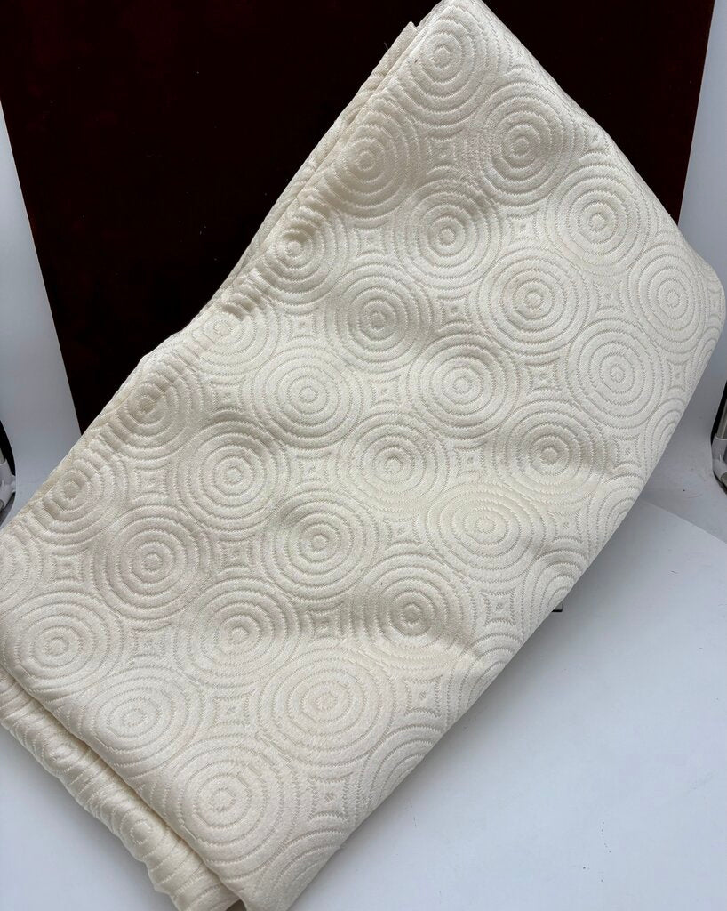 Ann Gish Quilted Ivory Condelight Coverlet