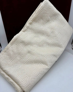 Ann Gish Quilted Ivory Condelight Coverlet