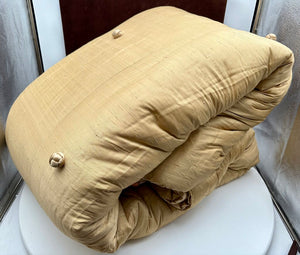 Ann Gish Chinese Style Golden Silk & Knots Bed Spread