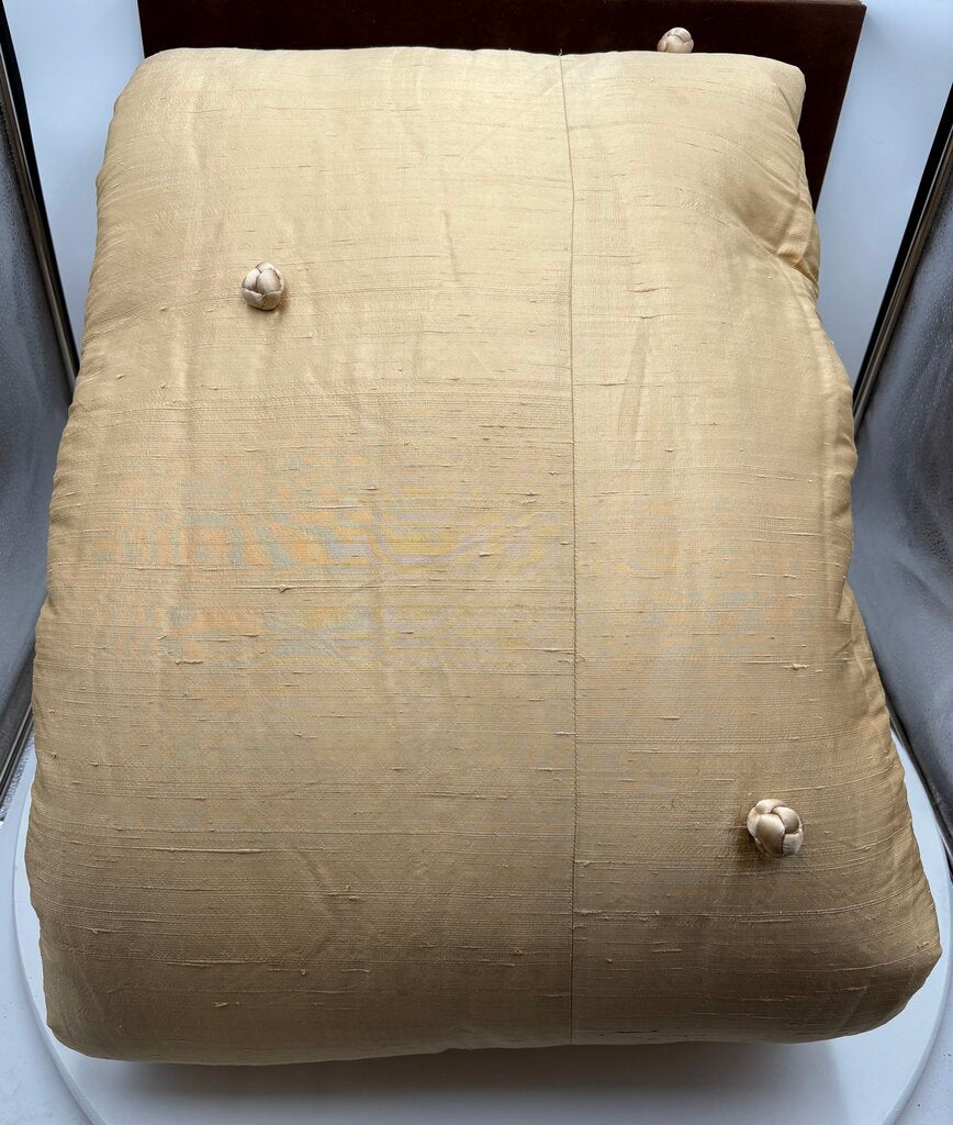 Ann Gish Chinese Style Golden Silk & Knots Bed Spread