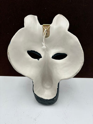Resin Cast Hand Painted Zebra Mask Wall Decor