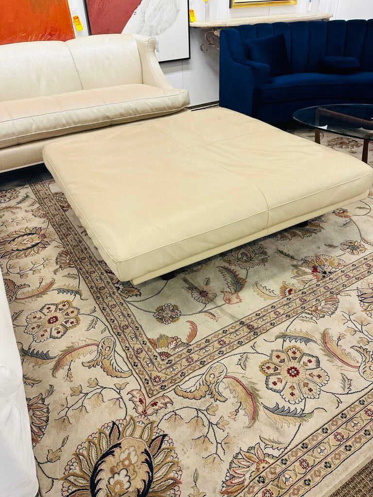 Square Leather Ottoman / Coffee Table Cost $1393(54x 54)