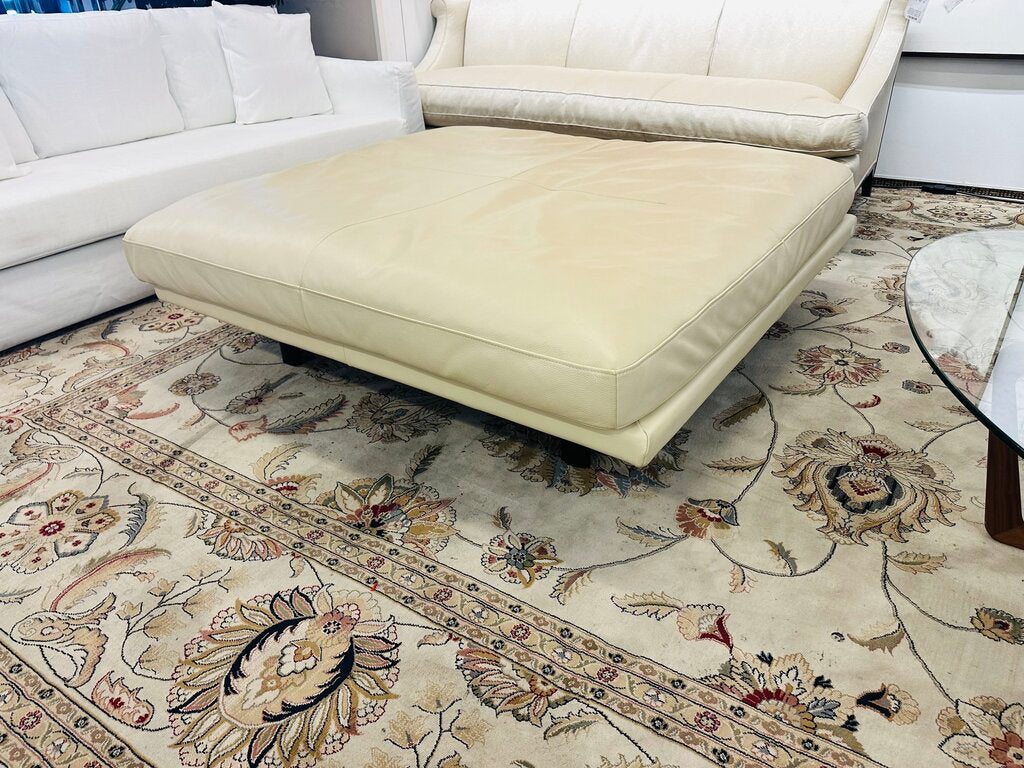 Square Leather Ottoman / Coffee Table Cost $1393(54x 54)