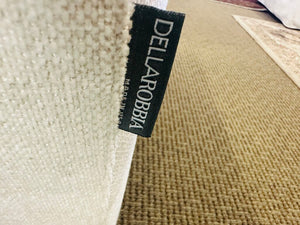 Custom 2 Piece Sofa With Dellarobbia Fabric Cost $3392 (136" W.)