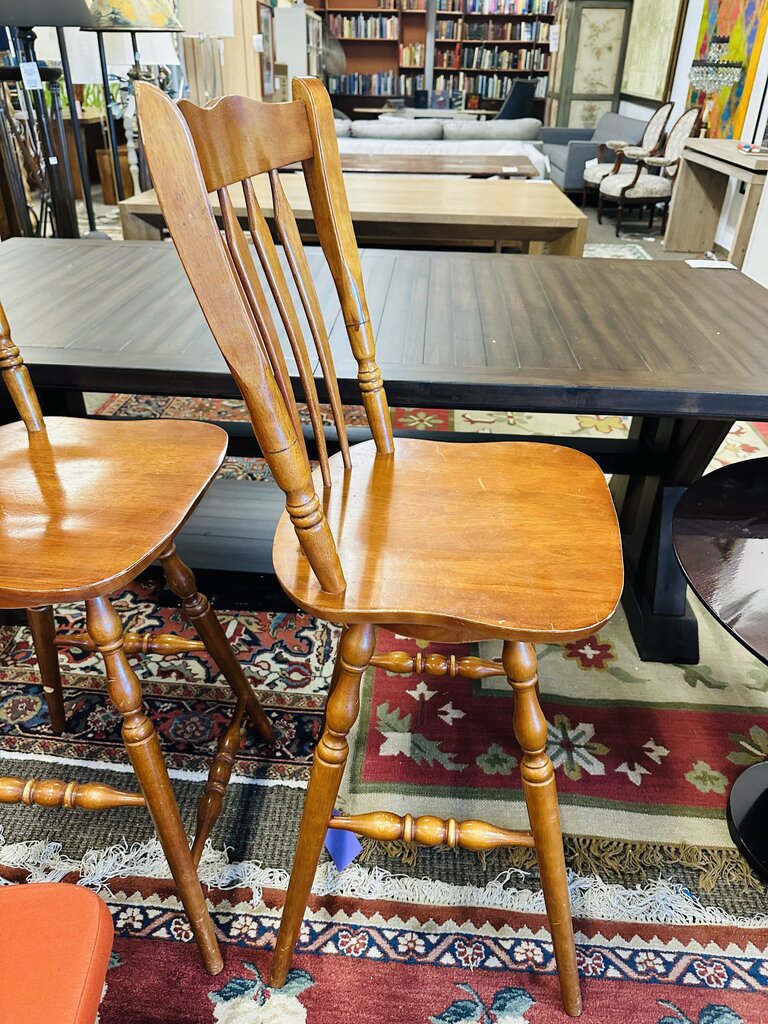 Custom Spindle Back Swivel Barstools( set of 3)
