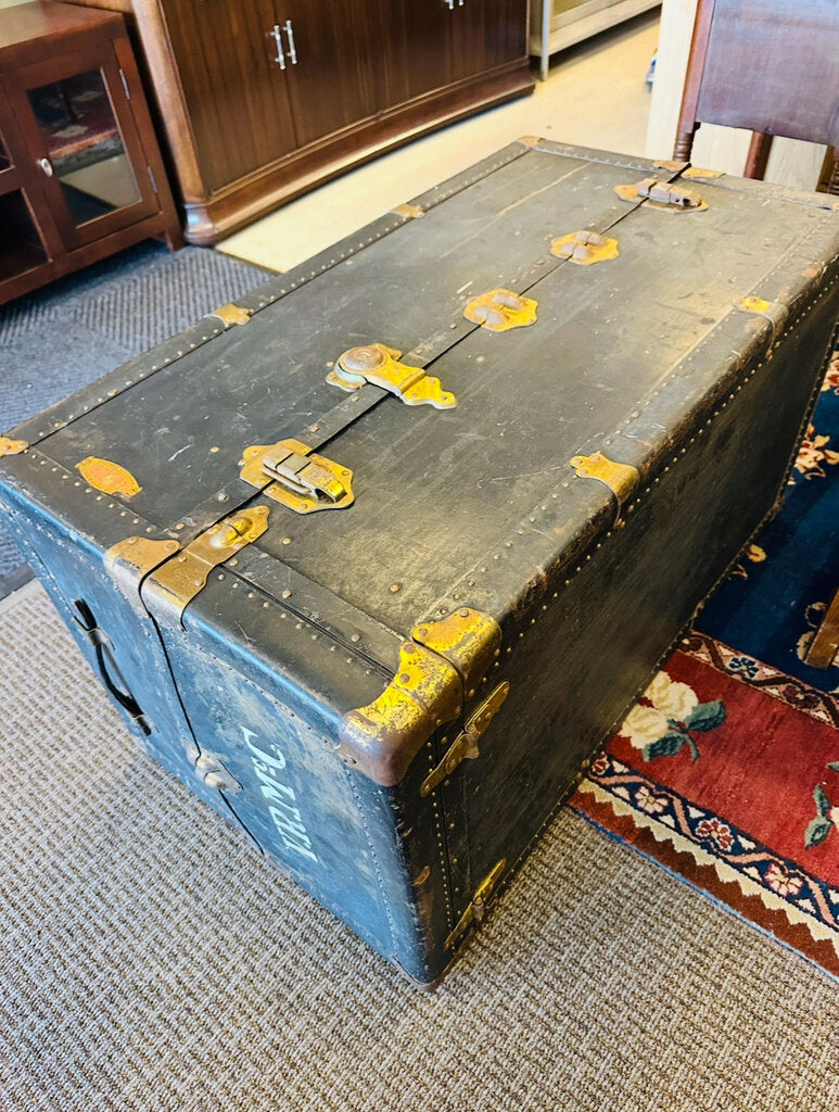 Antique Steamer Trunk Circa 1900 (23x42x23)