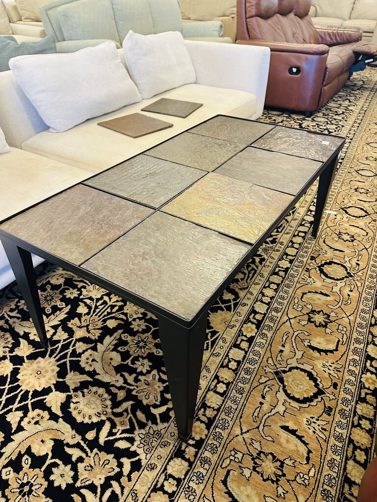 Tile Top Coffee Table 49x24x20