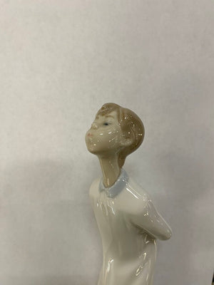 Lladro "Boy Blowing Kiss" Porcelain Figure