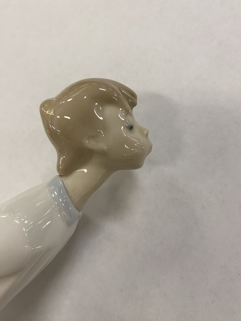 Lladro "Boy Blowing Kiss" Porcelain Figure