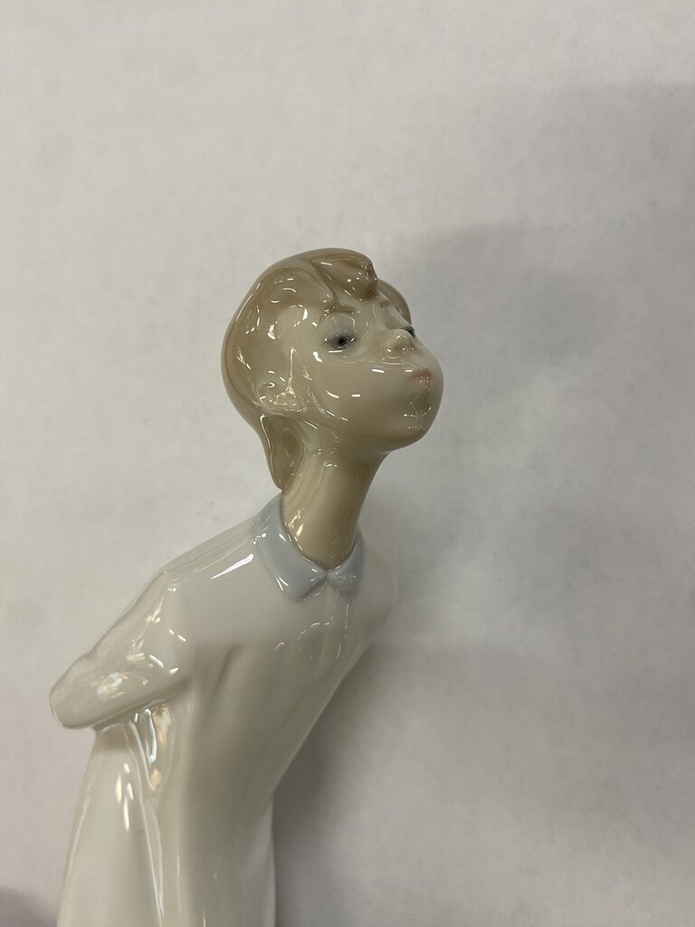 Lladro "Boy Blowing Kiss" Porcelain Figure