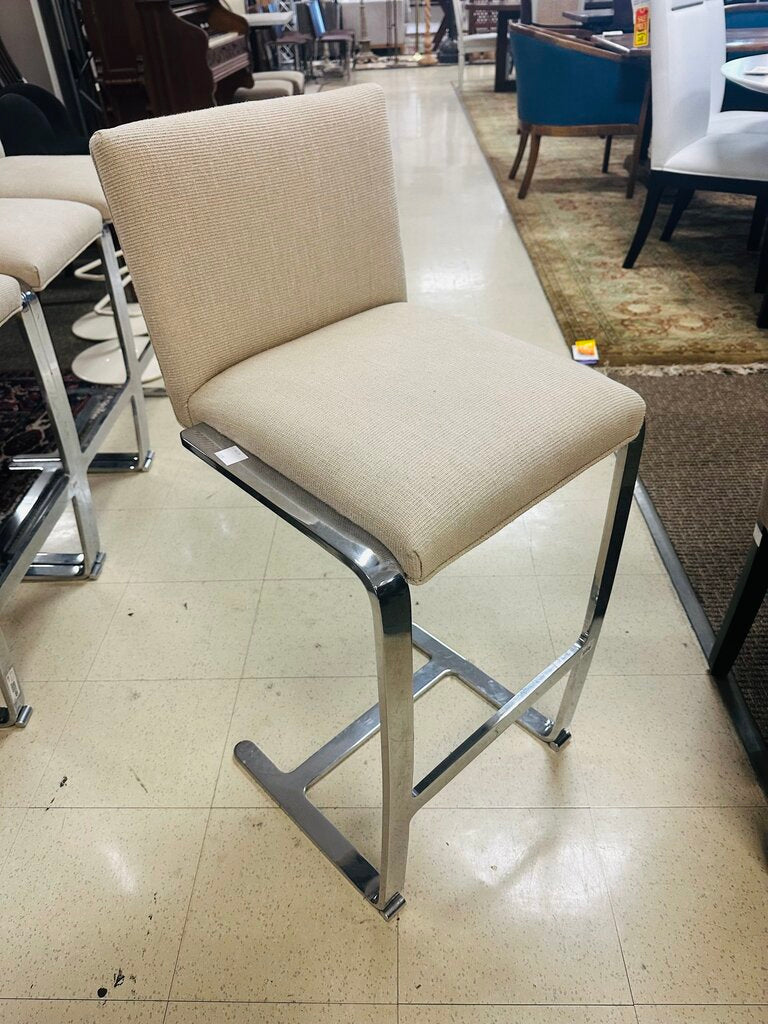 Tayler Coggin Milo Baughman Chrome Barstools (set of 4)