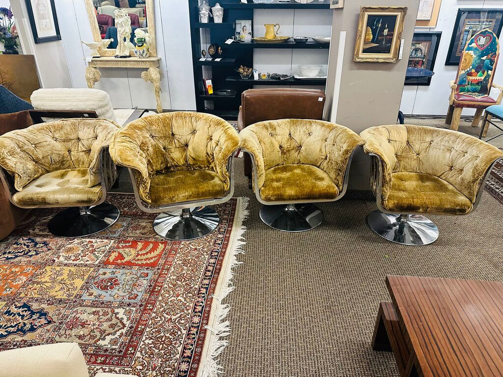 Russell Woodard Style Chrome Chairs (set of 4)