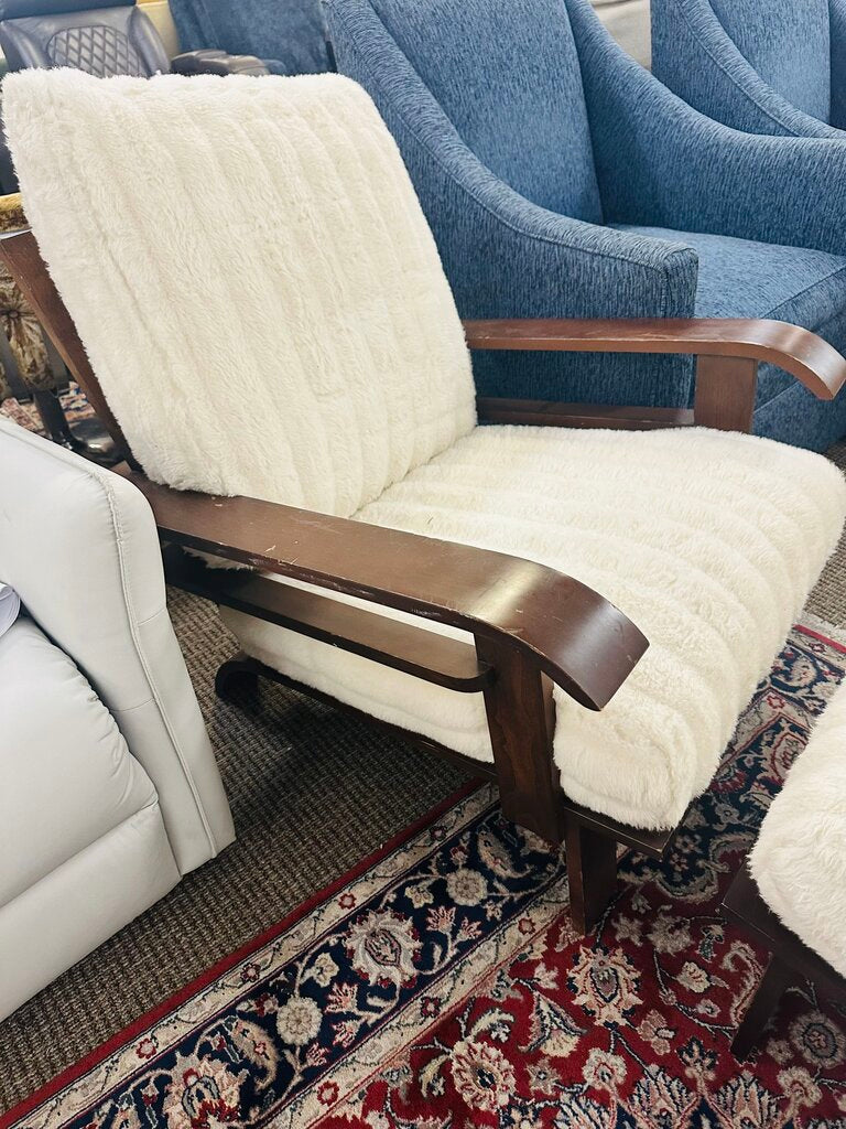 Mid Century Chair With Ottoman