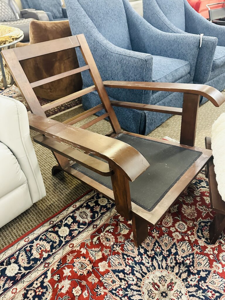 Mid Century Chair With Ottoman
