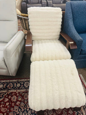Mid Century Chair With Ottoman