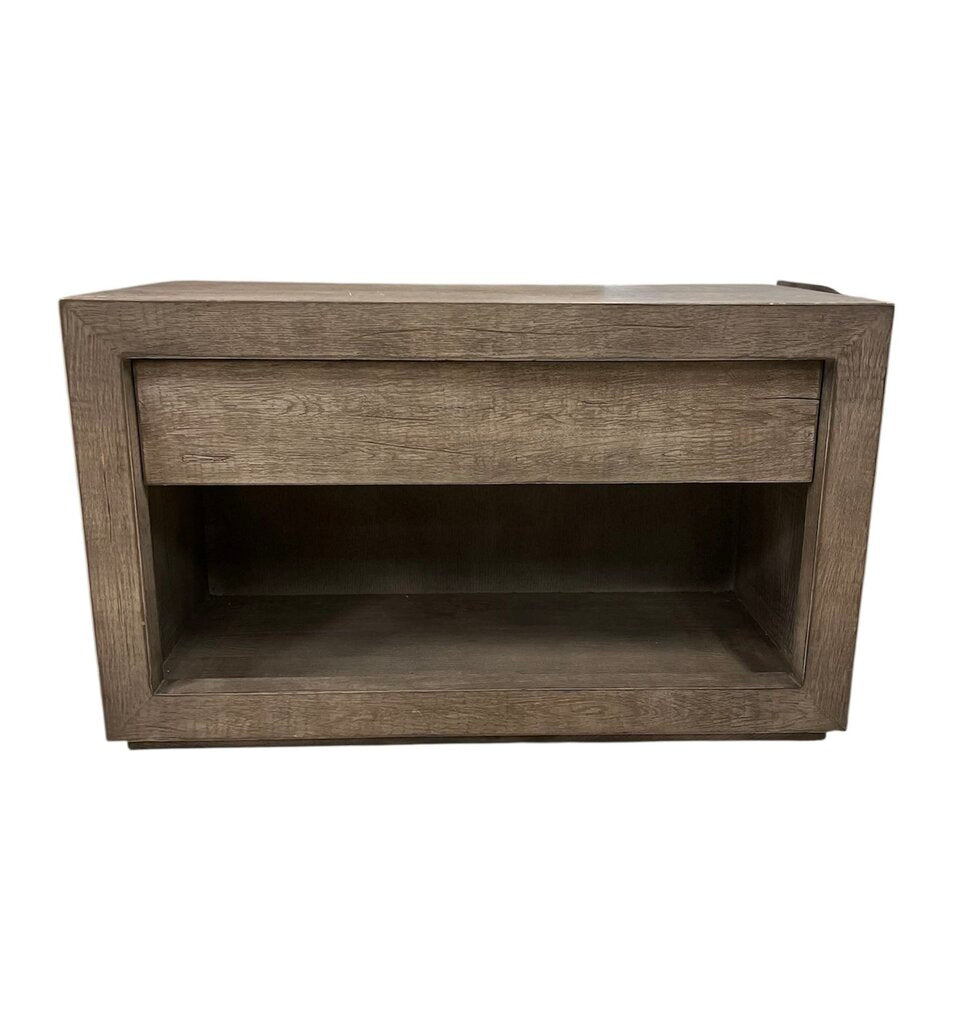Restoration Hardware Reclaimed Russian Grey Oak Nightstand 21x40x24