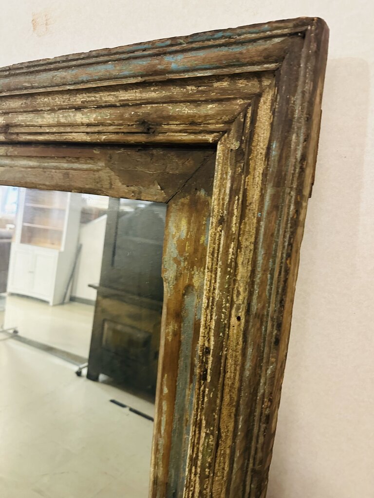 Antique Wood Frame Mirror 46x67