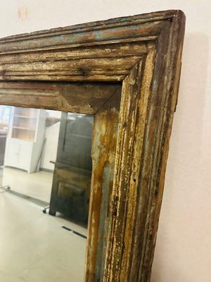 Antique Wood Frame Mirror 46x67