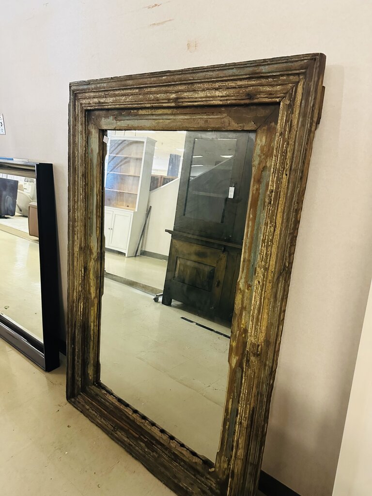 Antique Wood Frame Mirror 46x67