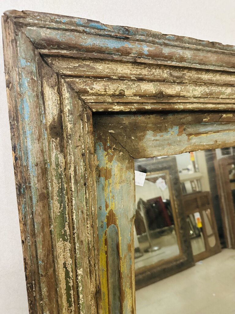 Antique Wood Frame Mirror 46x67