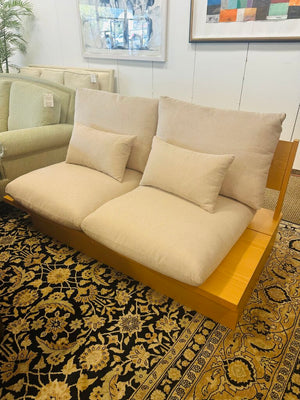 Modern Wooden Storage Sofa Orig $1200 (68" W)