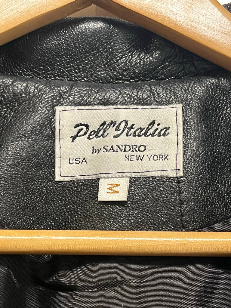 Vintage Pell' Italia Leather Swing Coat M