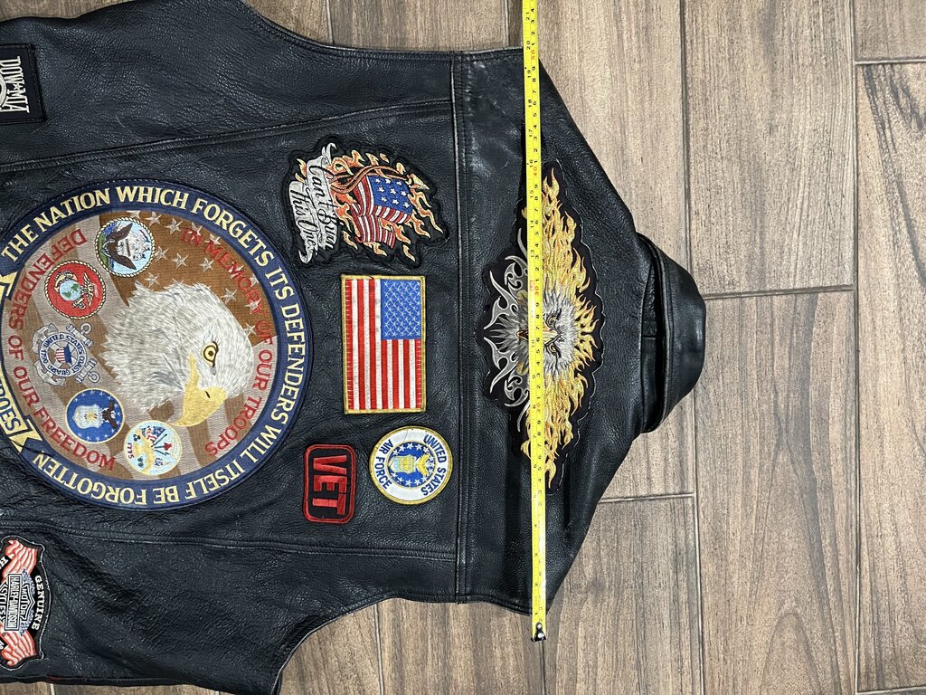 Hot Leathers Buffalo Nickel Button Vest XL