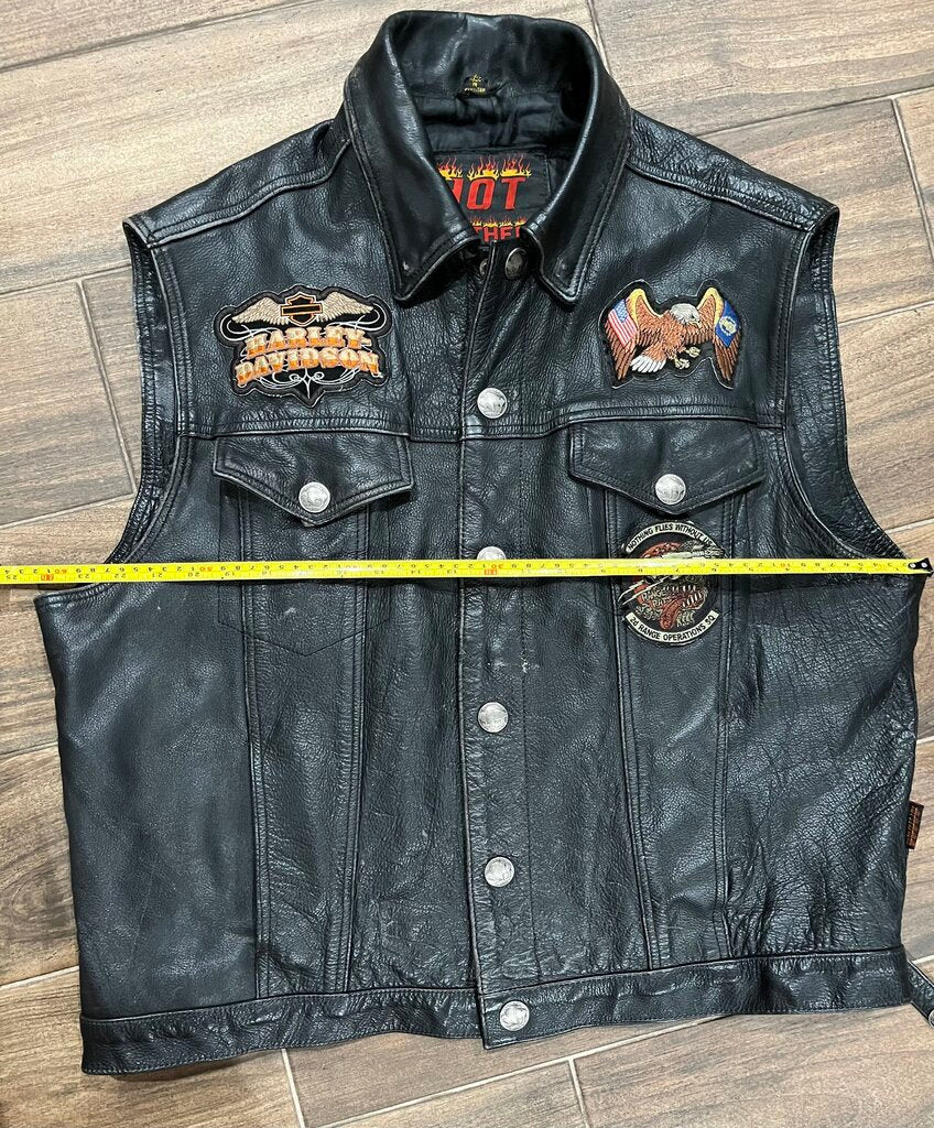 Hot Leathers Buffalo Nickel Button Vest XL
