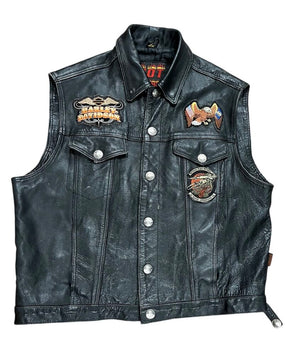 Hot Leathers Buffalo Nickel Button Vest XL