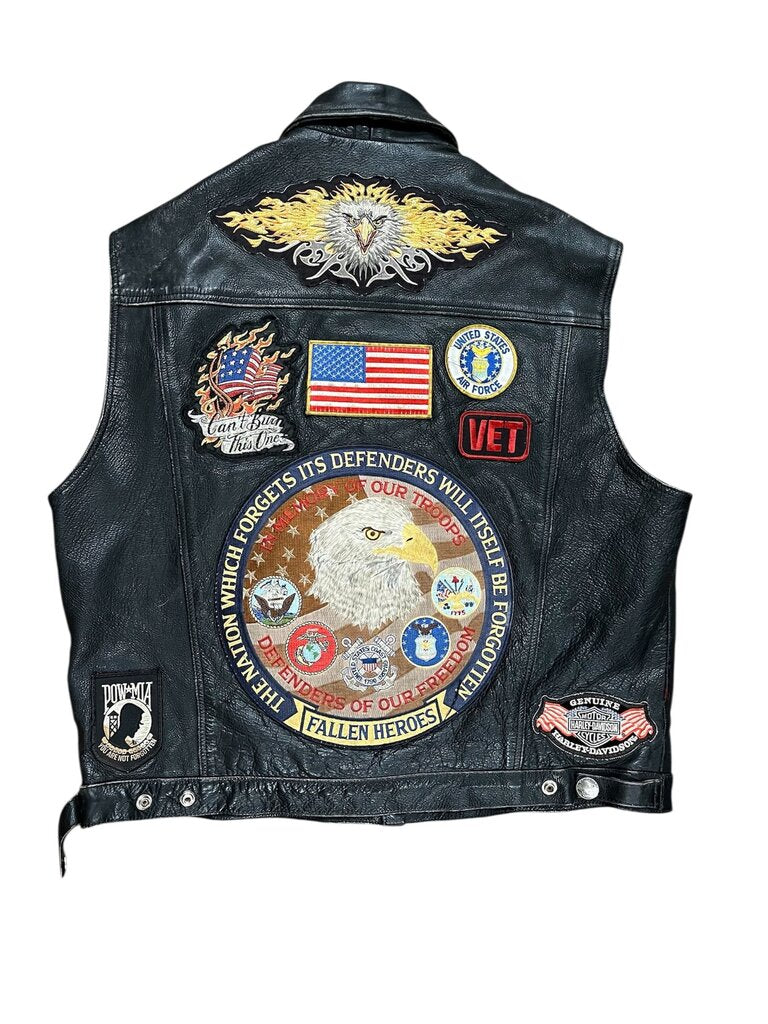 Hot Leathers Buffalo Nickel Button Vest XL