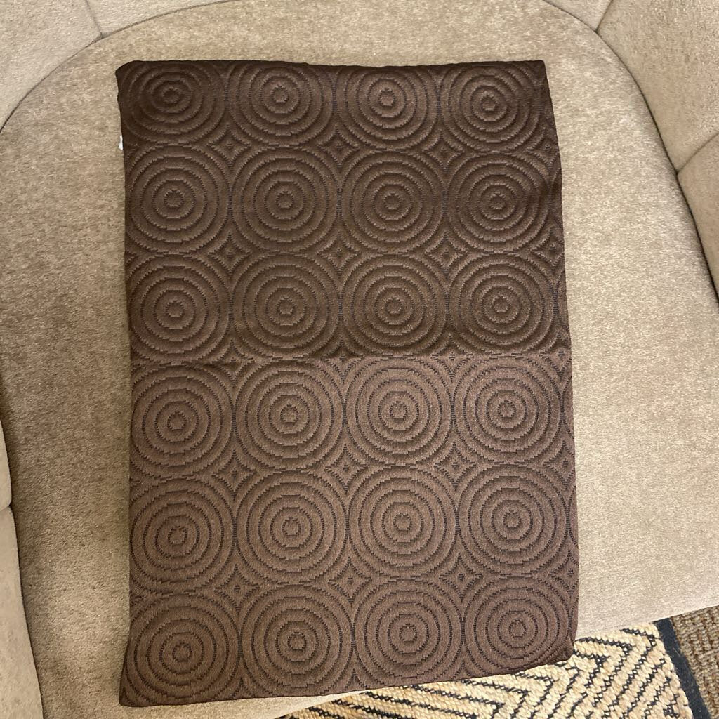 Ann Gish Chocolate Pillow Cover 19.5x14