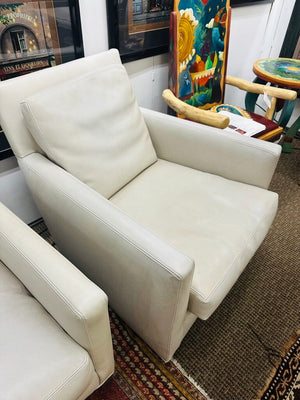 Lee Industries Swivel Leather Chair