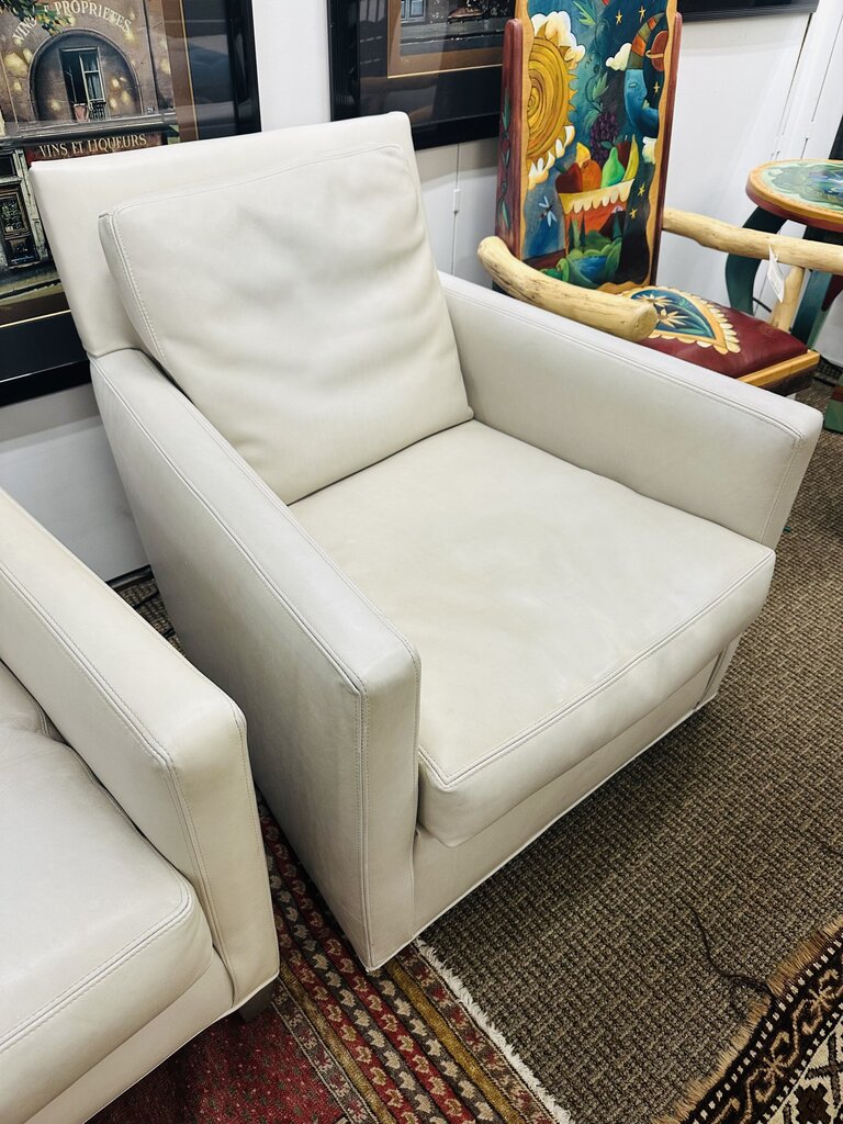 Lee Industries Swivel Leather Chair