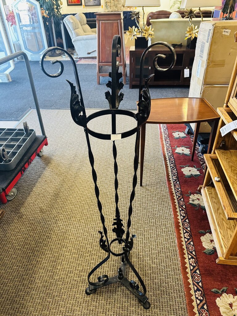 Wrought Cast Iron Plant Holder 48" H