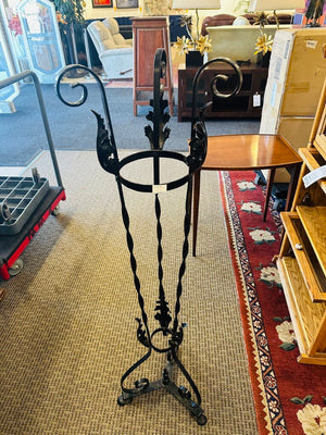 Wrought Cast Iron Plant Holder 48" H
