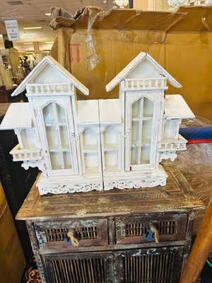 White Victorian Dollhouse Trinket Shelf 29x22x4